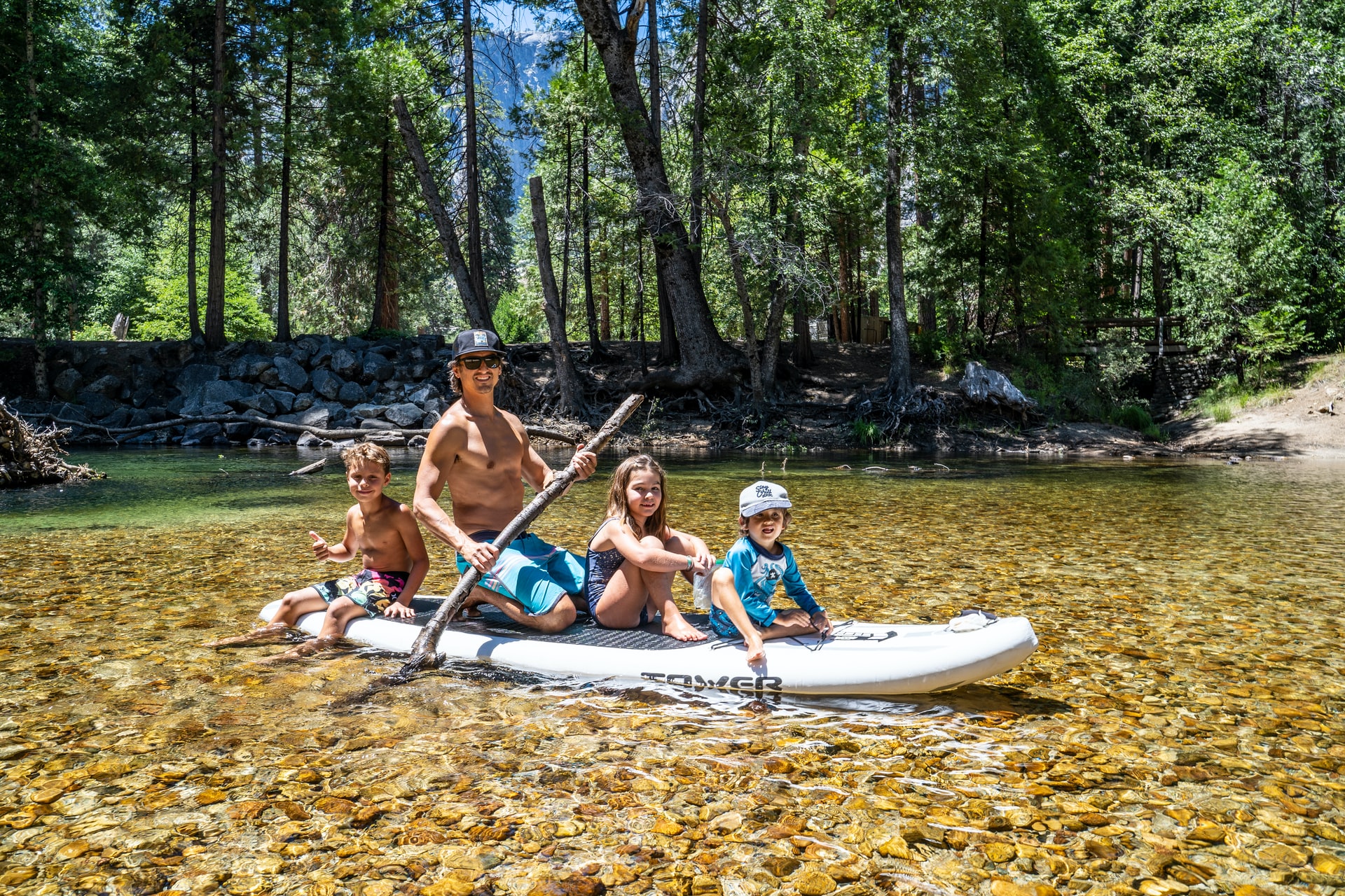 Outdoor family paddling. Source: @Tower Paddle Boards on Unsplash